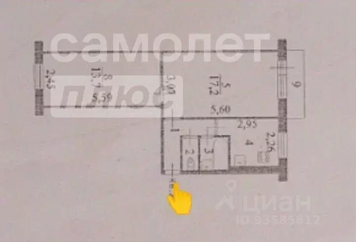 2-к кв. Курская область, Курск Республиканская ул., 50А (44.5 м) - Фото 1