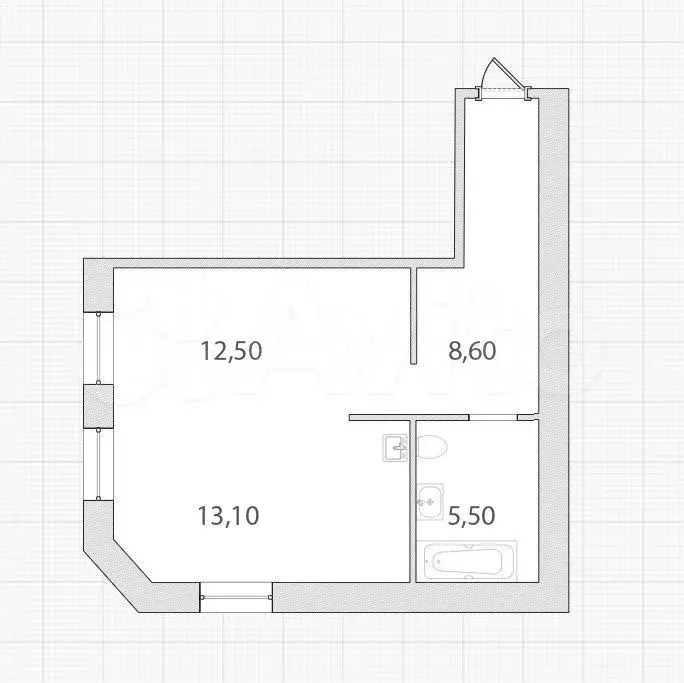 1-к. квартира, 40 м, 1/6 эт. - Фото 0