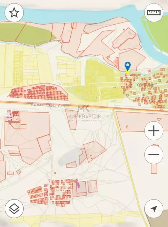 Участок в Тыва, Кызылский кожуун, Каа-Хем пгт ул. Заречная (772.0 ... - Фото 1