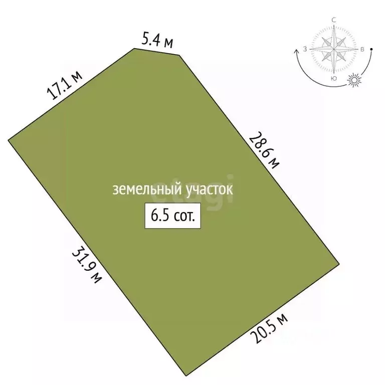 Участок в Ленинградская область, Всеволожск ул. Ильинская, 38 (6.5 ... - Фото 1