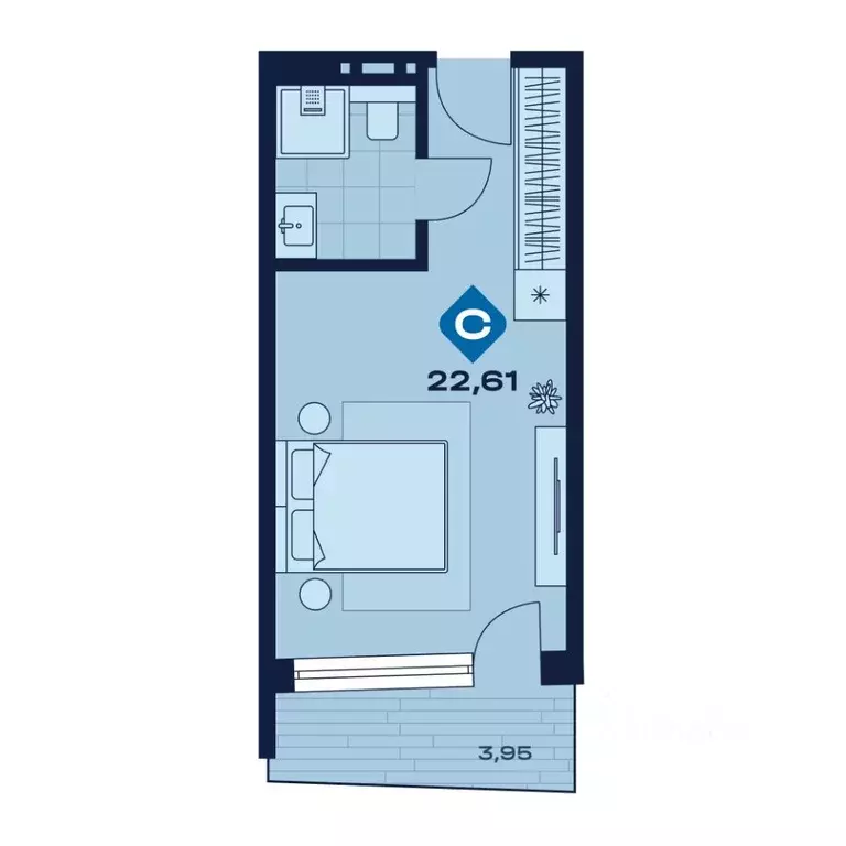 1-к кв. Свердловская область, Сысерть апарт-отель Панорама тер.,  ... - Фото 1