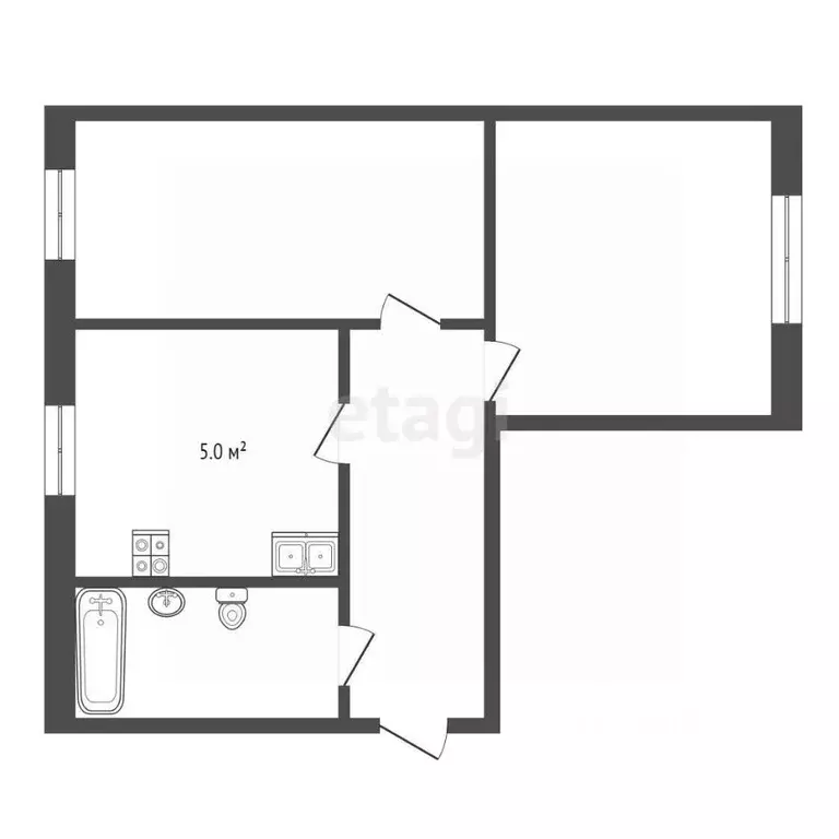 2-к кв. Владимирская область, Муром Московская ул., 116 (53.4 м) - Фото 2