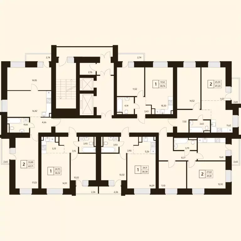 2-к кв. Башкортостан, Уфа ул. Ахметова, 296/2 (51.06 м) - Фото 2