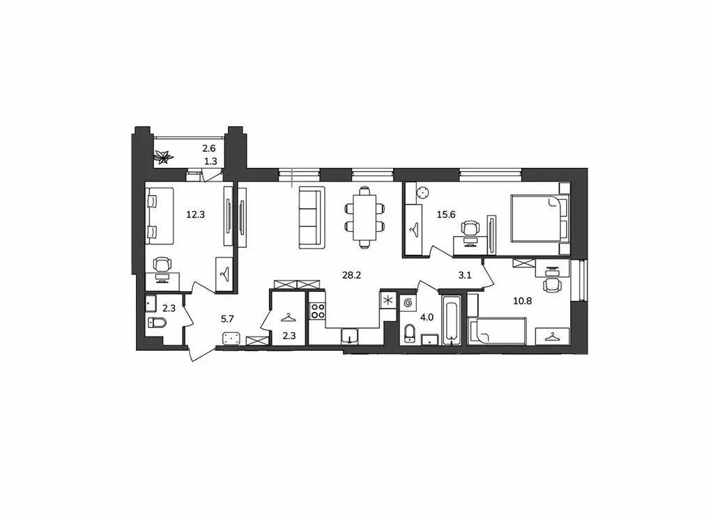 Продаётся 3-к квартира, 85.6 м - Фото 0