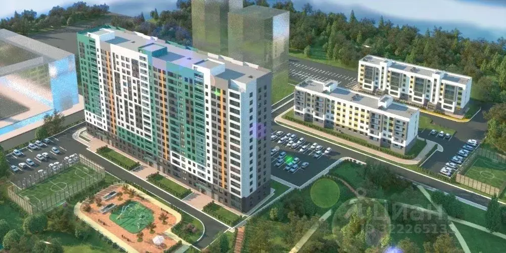 1-к кв. Омская область, Омск ул. Завертяева, 18к12 (44.79 м) - Фото 1