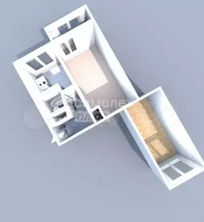 2-к. квартира, 47 м, 2/5 эт. - Фото 0