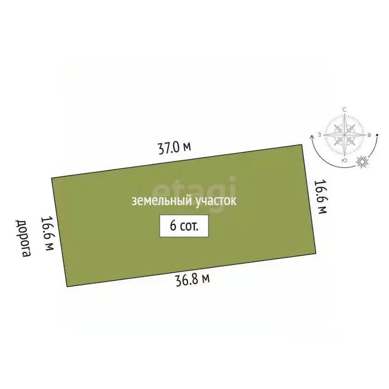 Участок в Крым, Симферопольский район, Добровское с/пос, с. ... - Фото 2