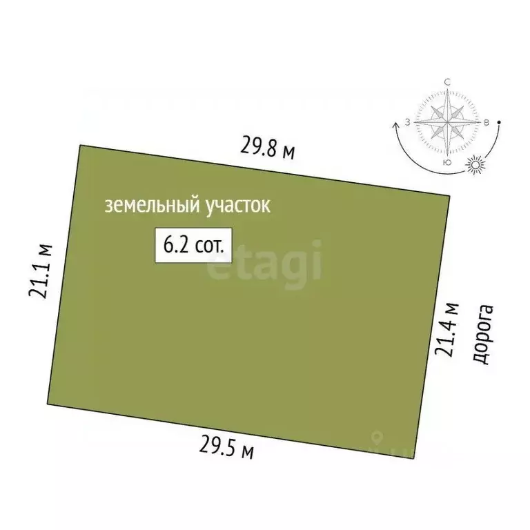 Участок в Ростовская область, Ростов-на-Дону 7-й Раскатный пер. (6.2 ... - Фото 1