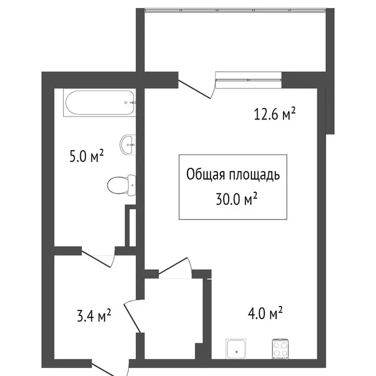 1-комнатная квартира: Новосибирск, улица Петухова, 164 (37.2 м) - Фото 0