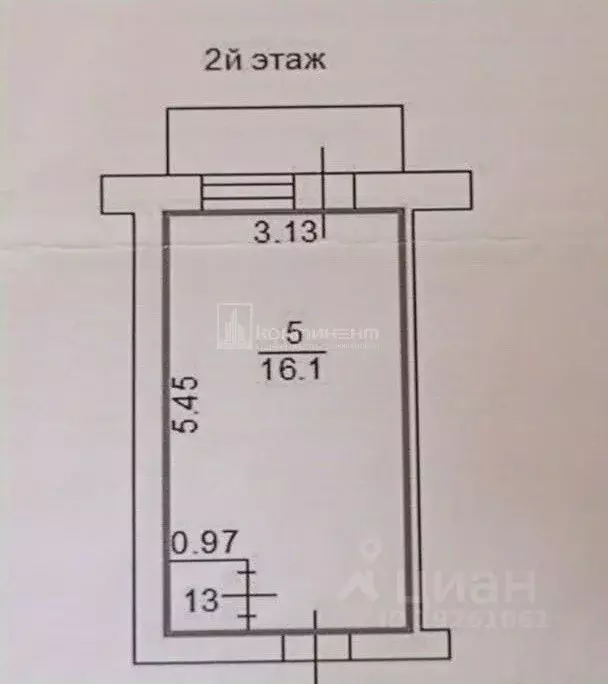 Комната Владимирская область, Владимир ул. Кирова, 13 (16.0 м) - Фото 1