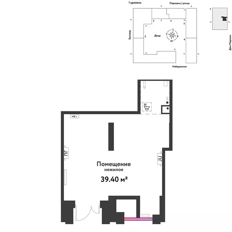 Торговая площадь (39.4 м) - Фото 2