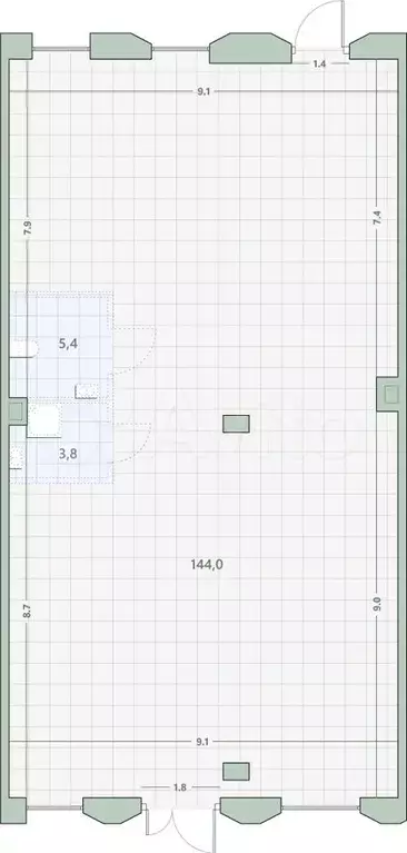 Продам помещение свободного назначения, 153.2 м - Фото 0