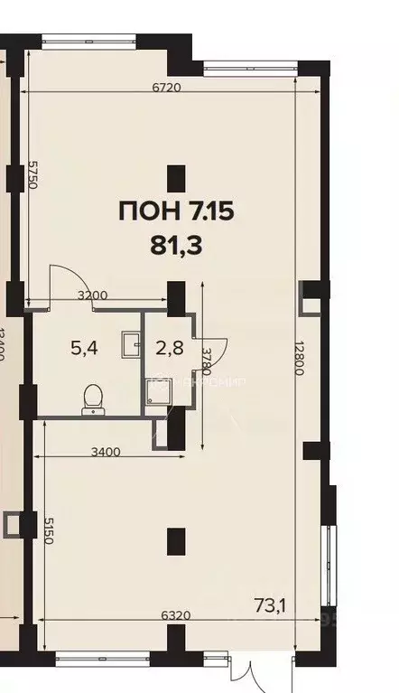 Помещение свободного назначения в Москва Ленинградское ш., 228к6 (82 ... - Фото 1