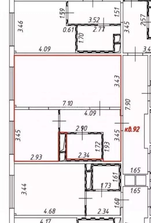 1-к кв. Москва Боровское ш., 2к2 (47.0 м) - Фото 2