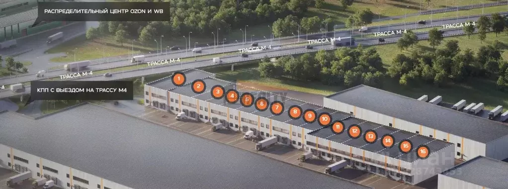 Склад в Московская область, Домодедово Северный мкр, ул. Домодедовская ... - Фото 1