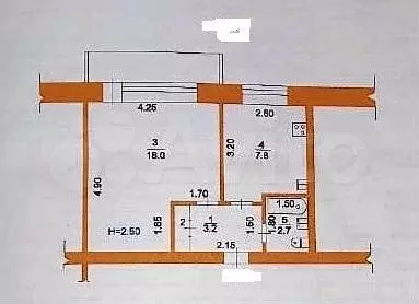 1-к. квартира, 32,7 м, 5/5 эт. - Фото 0