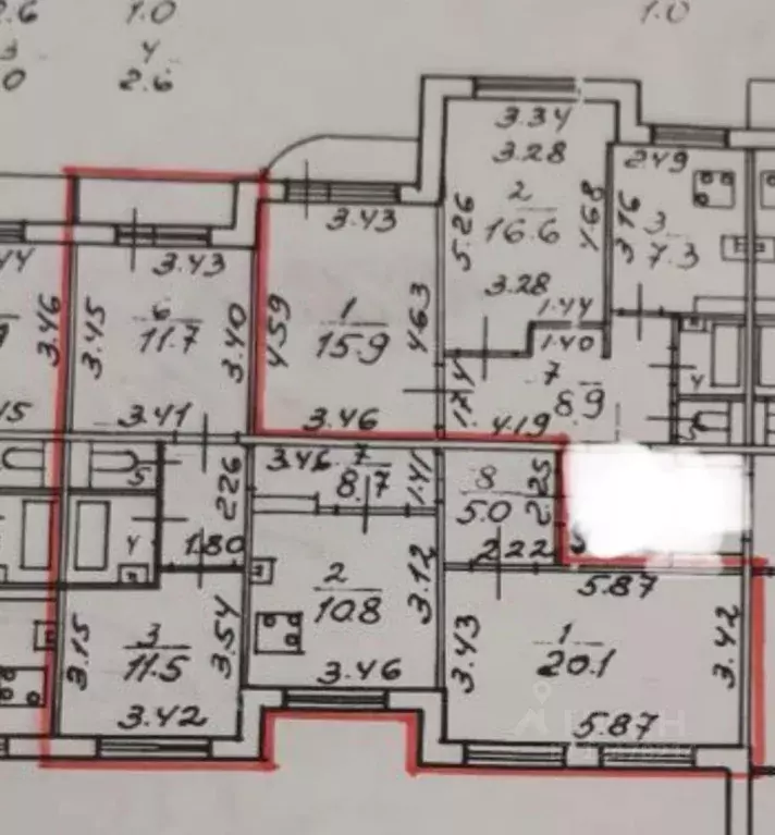 3-к кв. Санкт-Петербург Малая Карпатская ул., 21 (71.4 м) - Фото 2