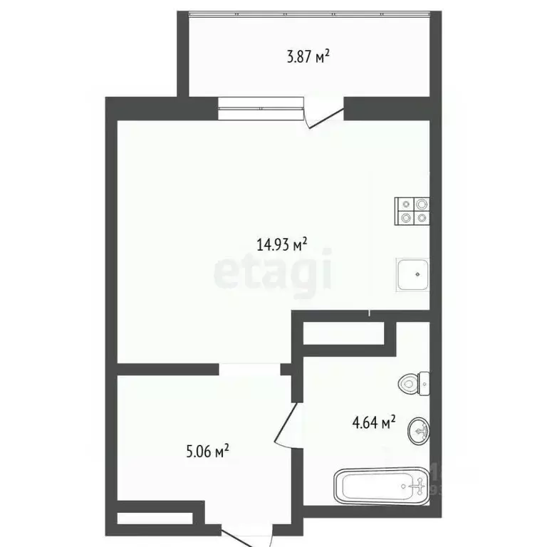 Студия Тюменская область, Тюменский муниципальный округ, д. Дударева ... - Фото 2