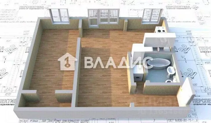 2-к кв. Иркутская область, Ангарск 84-й кв-л, 13 (44.6 м) - Фото 2