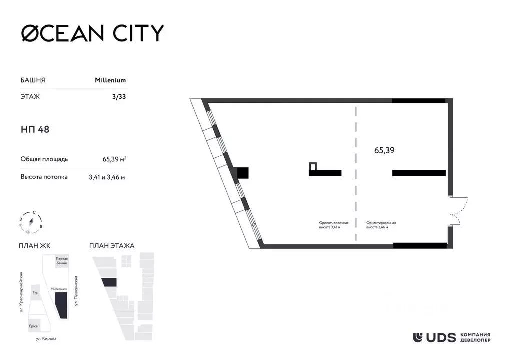 Помещение свободного назначения в Удмуртия, Ижевск Пушкинская ул. (65 ... - Фото 1