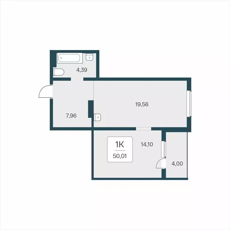 1-комнатная квартира: Новосибирск, Кедровая улица, 80/4 (50.01 м) - Фото 0