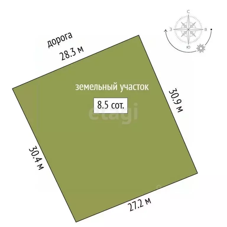 Участок в Ростовская область, Аксай Набережная ул. (8.5 сот.) - Фото 1