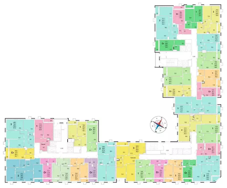 Студия Московская область, Мытищи ул. Академика Каргина, 25 (26.4 м) - Фото 1