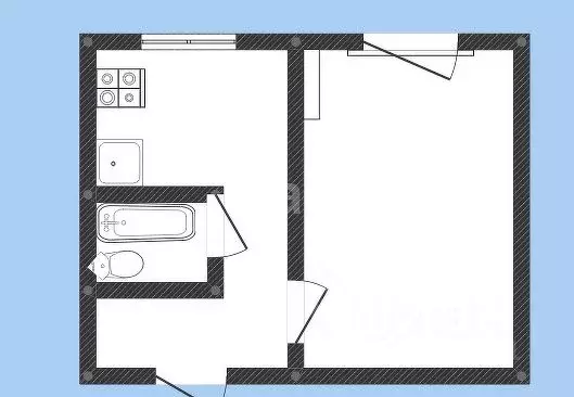 1-к кв. Удмуртия, Сарапул ул. Ленина, 3 (31.0 м) - Фото 2