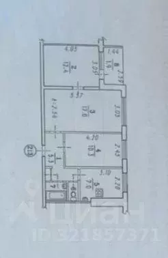 3-к кв. Омская область, Омск Заозерная ул., 3 (56.0 м) - Фото 1