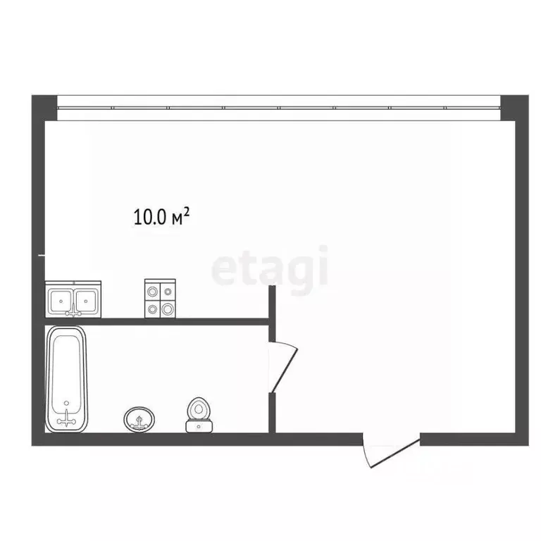 Студия Крым, Алушта Профессорский Уголок мкр,  (43.0 м) - Фото 1