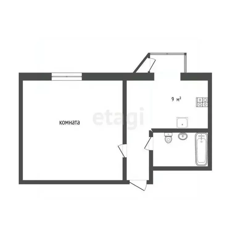 1-к кв. Камчатский край, Петропавловск-Камчатский ул. Дзержинского, 2А ... - Фото 2