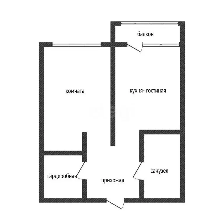 1-комнатная квартира: Краснодар, улица Красных Партизан, 1/3к11 (35 м) - Фото 0