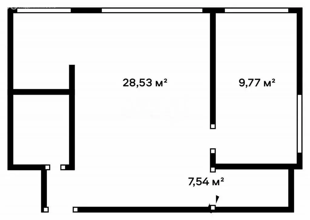 2-комнатная квартира: Казань, Советский район, посёлок Дербышки, ... - Фото 1