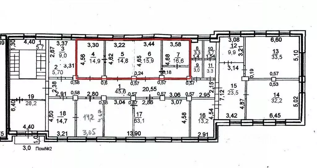 Офис в Оренбургская область, Оренбург просп. Победы, 75/1 (62 м) - Фото 2