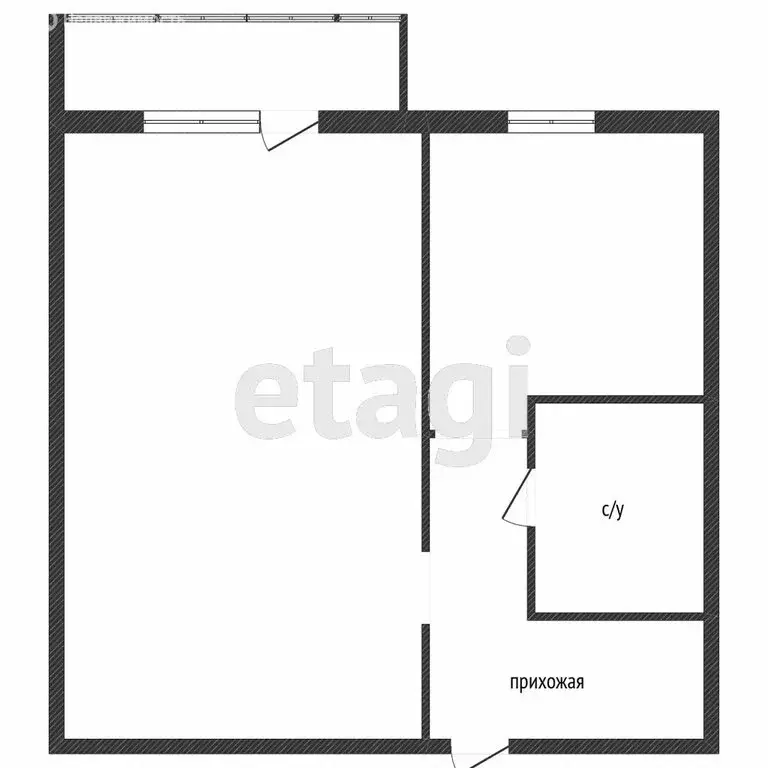 1-комнатная квартира: Кострома, Профсоюзная улица, 30 (38 м) - Фото 0