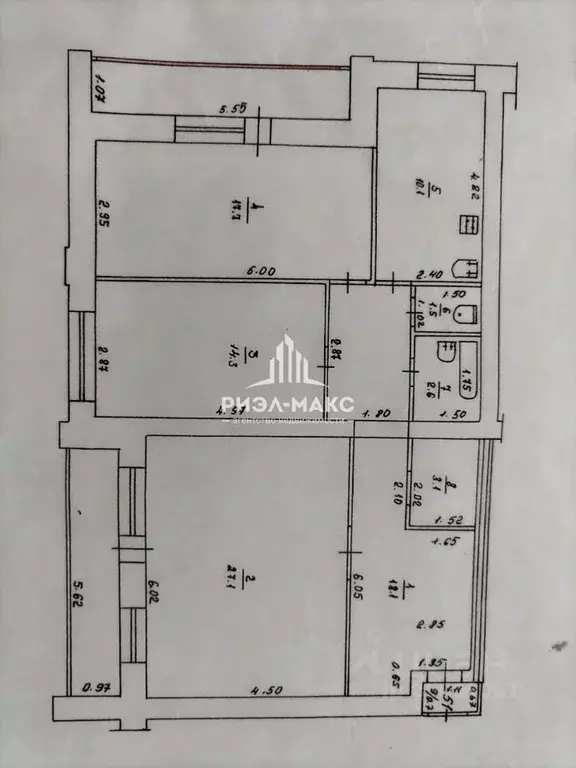 3-к кв. Брянская область, Брянск Бежицкая ул., 1/2 (100.9 м) - Фото 1