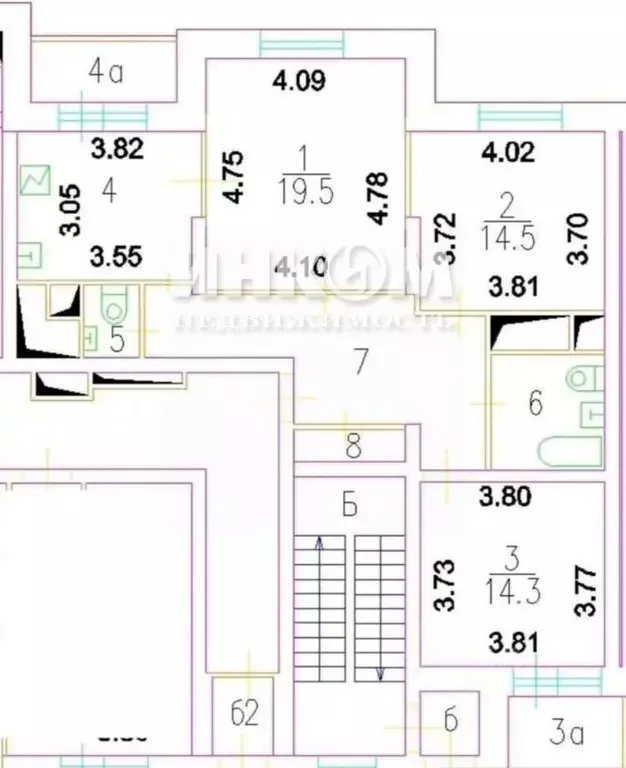 3-к кв. Москва ш. Энтузиастов, 51 (84.0 м) - Фото 2