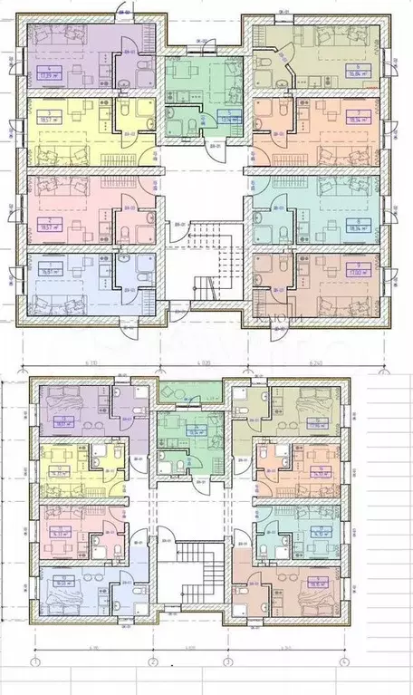 Апартаменты-студия, 18 м, 1/2 эт. - Фото 0