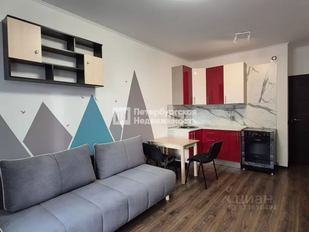 Студия Санкт-Петербург ул. Плесецкая, 16 (24.8 м) - Фото 1