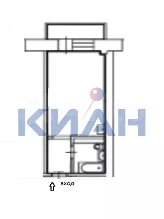 Квартира-студия, 25,5 м, 15/19 эт. - Фото 0