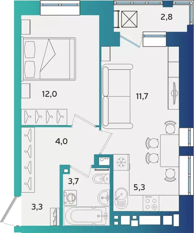 2-к кв. Удмуртия, Ижевск Культбаза жилрайон, 10-й мкр, Васнецово жилой ... - Фото 1