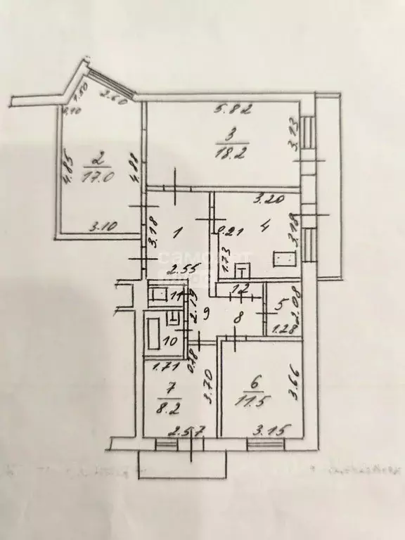 4-к кв. Липецкая область, Липецк 9-й мкр, 1 (85.3 м) - Фото 2