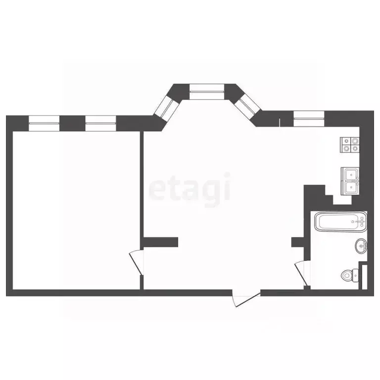 2-к кв. Ямало-Ненецкий АО, Новый Уренгой Строителей мкр, 5/6 (64.0 м) - Фото 1