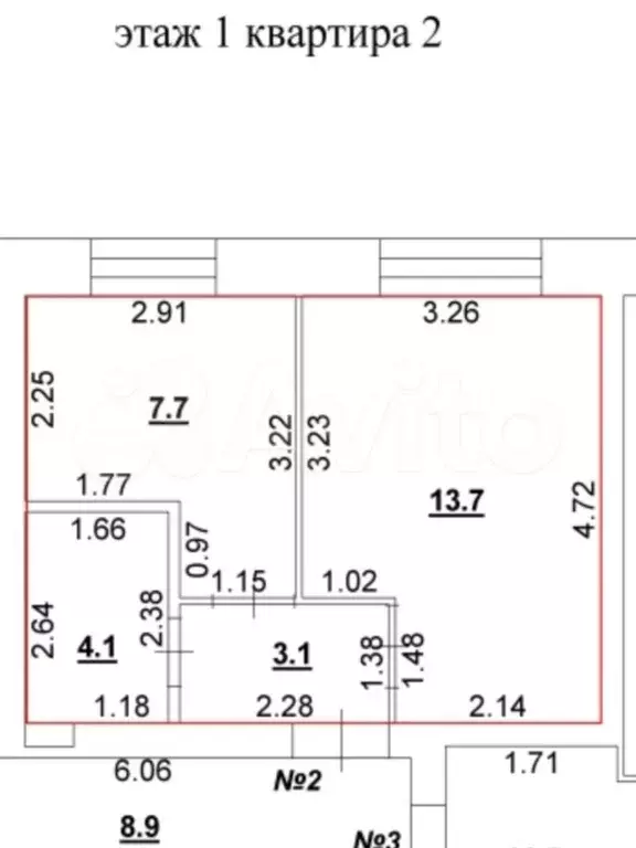 1-к. квартира, 29 м, 1/4 эт. - Фото 0