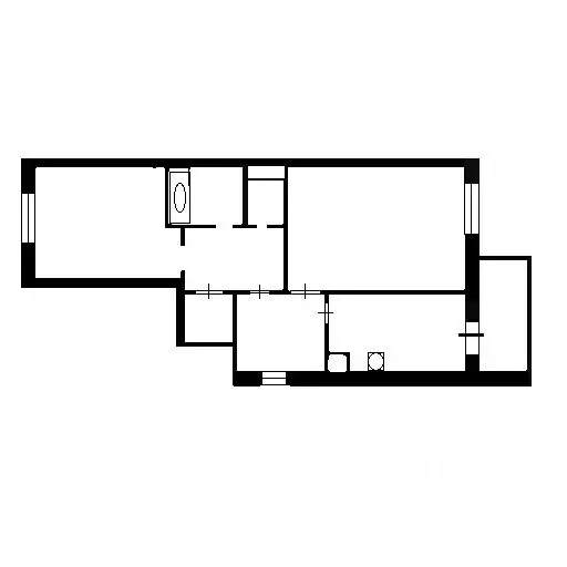 2-к кв. Башкортостан, Уфа Бакалинская ул., 25 (60.0 м) - Фото 1