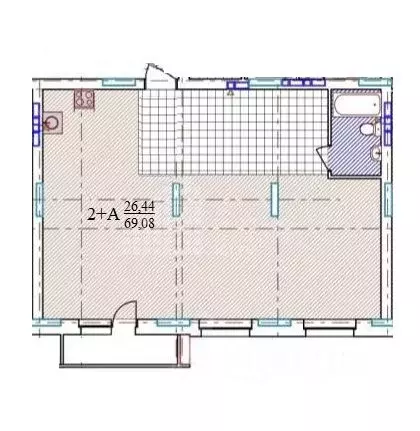 2-к кв. Ханты-Мансийский АО, Ханты-Мансийск ул. Гагарина, 120 (69.08 ... - Фото 1