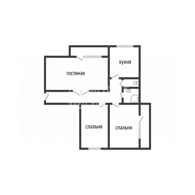 3-комнатная квартира: Тамбов, улица Уборевича, 2 (62.6 м) - Фото 2