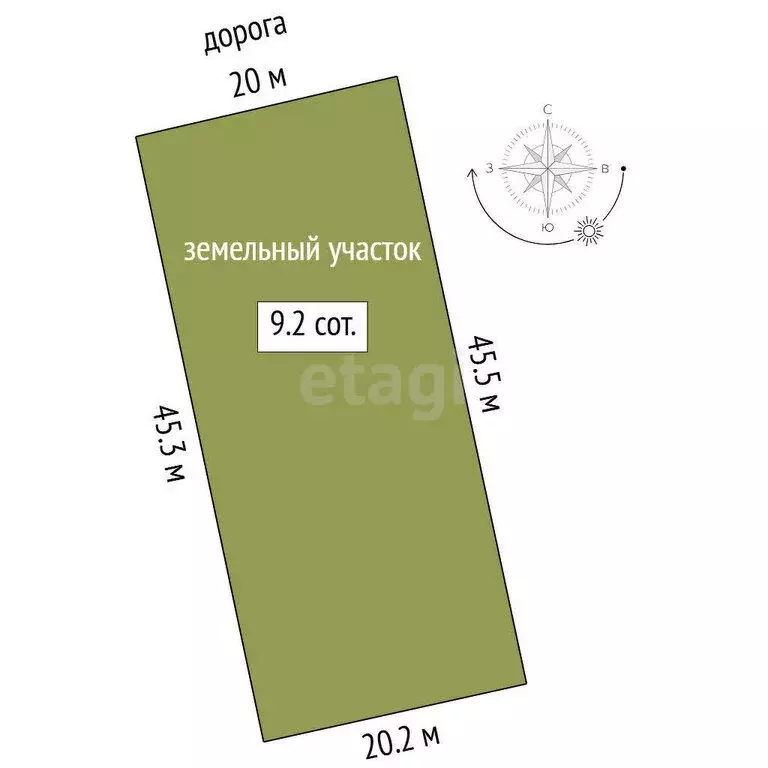 Участок в Исетское, Светлая улица (9.17 м) - Фото 0