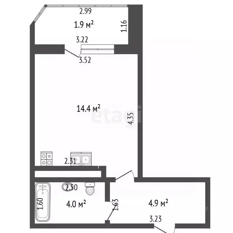 Студия Татарстан, Набережные Челны ул. Виктора Полякова, 17А (23.3 м) - Фото 1