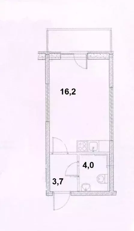Студия Санкт-Петербург пос. Парголово, ул. Тихоокеанская, 14к2 (24.0 ... - Фото 2